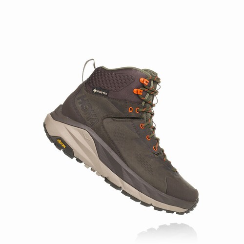 Hoka One One SKY KAHA GORE-TEX Hiking Shoes For Men India Grey IN-3726